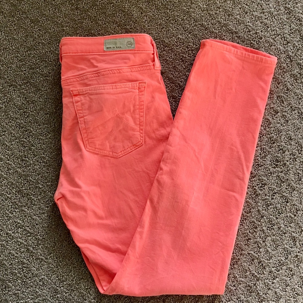 AG Adriano Goldschmied Neon Orange Jeans size 28R